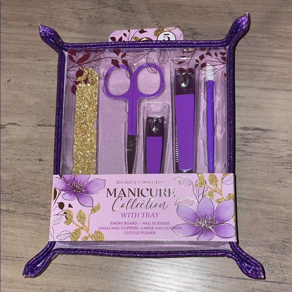 Beauty Concepts Purple Manicure Set